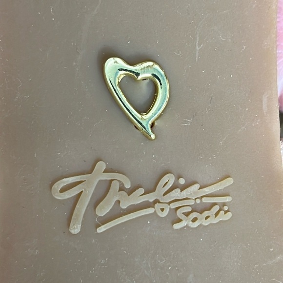 Thalia Sodi Nude Strappy High Heel Pumps Darria Shoes Size 10 Shiny Patent Look - Picture 14 of 14